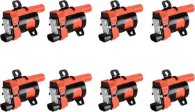 Enaic121308j Ena 8 Round Red Ignition Coil Pack V8 5.3 6.0 Compatible With Gmc Chevy