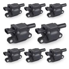 Enaic121808 Ena Set Of 8 Square Ignition Coils Black