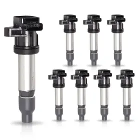 Enaic125201 Ena Set Of 8 Uf564 Ignition Coil Pack Compatible With V8 4.4l 4.6l 2004 Black