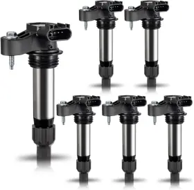 Enaic125401 Ena Set Of 6 Ignition Coil Pack Compatible With Buick Cadillac Chevrolet