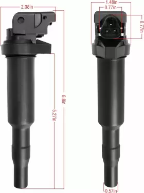 Enaic625406 Ena Set Of 6 Ignition Coil Pack Compatible With Bmw 128i 135i 335i 325i 328i #2