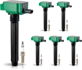 Enaspics1362l97390 Ena Pack Of 6 Uf648 Ignition Coil Green Coils And Spark Plugs