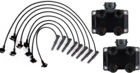Enatuk0001 Ena Set Of 2 Ignition Coil And Wire Compatible With Lincoln Town Car