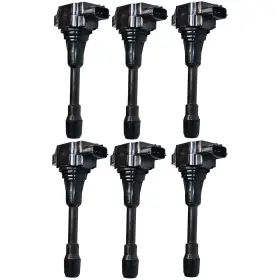 16546961 Evan-fischer Set Of 6 Ignition Coils Front For Nissan Frontier Nv200 Rogue Sentra Q70 Q70l