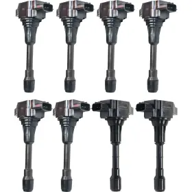16582982 Evan-fischer Set Of 8 Ignition Coils Front And Rear For Infiniti Q70l Q70 Qx70 M56 Fx50 09-13