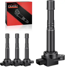 F-10028 Faersi Set Of 4 Ignition Coils Pack Replacement For L4 2.0l 2.4l-