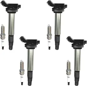 Faf-082 Fakafy Uf596 Ignition Coil And Spark Plug 4-pack Combo Replaces Oe Numbers Uf619