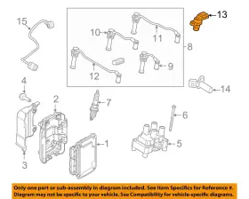 Be8z6b288a Ford Oem 11-19 Fiesta Electrical Ignition System-camshaft Sensor