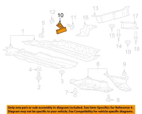 Ft4z5811398b Ford Oem 15-23 Edge Under Cover Splash Shields-gravel Deflector