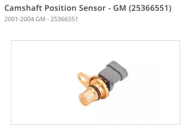 25366551 Gm 25339321 New Oem Camshaft Position Sensor - 2001-2004 All Model 6 6l 25366551 Gm 25339321 New Oem Camshaft Position Sensor - 2001-2004 All Model 6 6l