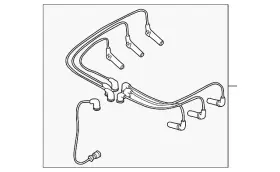 746dd Gm Genuine Parts Acdelco Spark Plug Wire Set