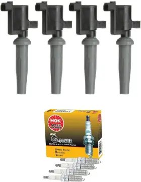 Hikaru2003 Hikaru Parts 4pcs Ignition Coil And Ngk Platinum 4x Uf621 Spark Plug