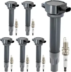A-1523 Hqpasfy Ignition Coil Pack And Iridium Spark Plugs Set Of 6