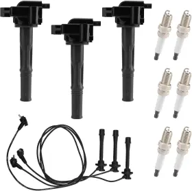 A1253-h1 Hqpasfy Ignition Coil Uf156 And Iridium Spark Plug Wires Compatible With