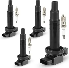 Hink065zus Huazoon Set Of 4 Ignition Coil And Iridium Spark Plug Compatible With Toyota Prius