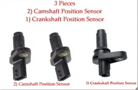 Gt7610-221 Isumo 3 Pieces 2 Camshaft And 1 Crankshaft Position Sensor Fits Nissan Infiniti