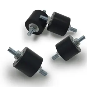 M8-1.25 Jeacent Anti-vibration Rubber Isolator Mounts With Studs Shock Absorber M8 Large