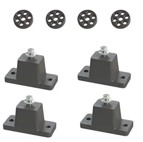 Rm01a-1 Jeacent Anti-vibration Shock Absorbing Rubber Mounting Bracket For Ductless Black Rm01a-1 Jeacent Anti-vibration Shock Absorbing Rubber Mounting Bracket For Ductless Black