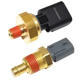 Kej002-0003-014-0012-2pk Kejsted 2 Pack Engine Oil Pressure Sensor Sender Switch And Coolant Yellow