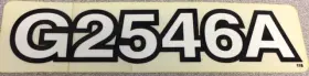 70060-01429 Kubota Decal #118 Model Inch G2546a New Oem