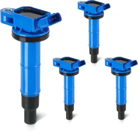Ezinb002bl Lacarier Blue Set Of 4 Ignition Coil Pack Compatible With 2.4l Lexus Hs250h Scion Xb