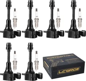 156487 Lcwrgs Set Of 6 Ignition Coil Pack And Spark Plugs Fits For Infiniti Fx35 G35 M35
