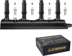 156544 Lcwrgs Ignition Coil Pack And Spark Plugs Fits For 1.4 Turbo Chevy Cruze Sonic Trax
