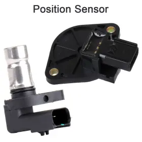 12600232 Luxfineparts 2pcs Camshaft Crankshaft Position Sensor Fit For 1998-2000 Plymouth Breeze Black