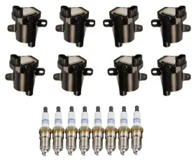 157255 Mac Auto Parts 8 Round Ignition Coil With A.c Iridium Spark Plugs 99-06 Silverado V8