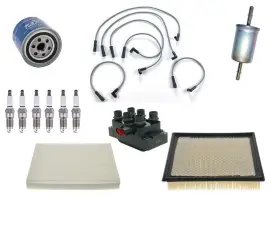 157504 Mac Auto Parts For 05-06 Ford Mustang 4.0l Wire Set Plugs Air Oil Cabin Gas Filter Tune Up 12pc