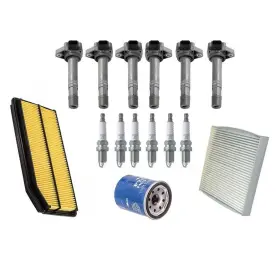157945 Mac Auto Parts Spark Plug Coils Oil Cabin And Air Filter For Honda Ridgeline 15pc 2006-2008