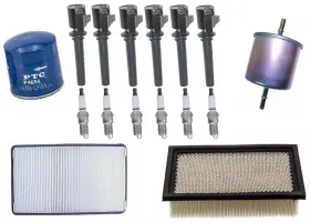 158267 Mac Auto Parts Oil Gas Air Filters Ignition Coils With Plugs For 01-03 Ford Escape V6 3.0l 16pc