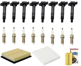 190920 Mac Auto Parts Direct Ignition Coils Platinum Spark Plugs Tune Up For 2015-2020 Toyota Sequoia