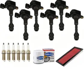 197436 Mac Auto Parts 6 Direct Ignition Coils Platinum Spark Plugs For Nissan 350z 3.5l 2003-2006