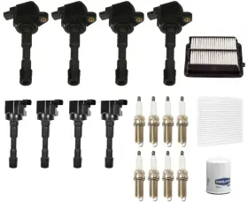 7805-3381 Mac Auto Parts Front And Rear Ignition Coils Spark Plugs Tune Up Kit Fits Insight 1.3l 10-2014