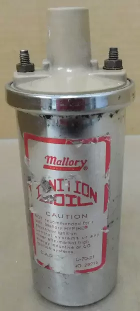 29216 Mallory Classic Coil Oil Filled 51 000 Volt Chrome