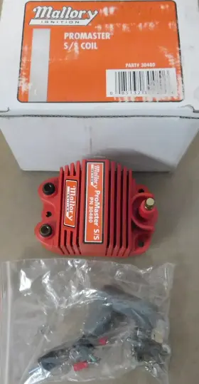 30480 Mallory Promaster Ss Coil Epoxy Filled Ecore 40 000v Red With Mounts