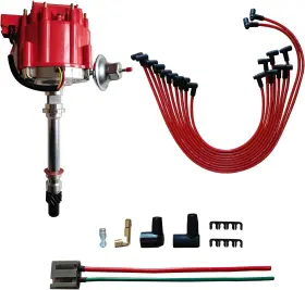 170072 Mas Performance Hei Distributor With Red Cap And Wiring Kit Including 65k