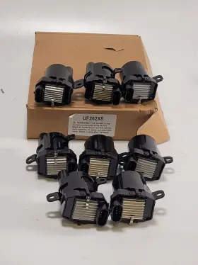 Mas 743724433173 Set Of 8 Round Ignition Coils Pack Compatible With Chevy Gmc Silverado