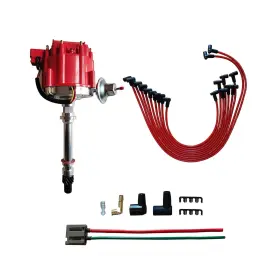 Wire170072 Mas Gm08 Wire9862 Performance Hei Distributor With Red Cap And Wiring Kit Including 65k Coi