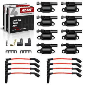 Mas-sp479x8 Mas Uf413x8 Wire9059c 8 Pack Uf413 Ignition Coil And Iridium Spark