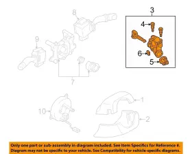 Blyd76290 Mazda Ignition Switch Fits 01-03 Protege 443098 #3