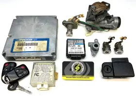 Btt4-18-881 Mazda 01-02 Miata Mx5 Mx-5 Oem Ignition Key Set Ecu Pcm Auto Btt4 #1