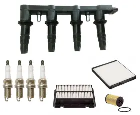 204368 Medallion Auto Parts Ignition Coils Spark Plugs And Filters Tune Up Kit For Chevrolet Aveo 1.6l 09-11