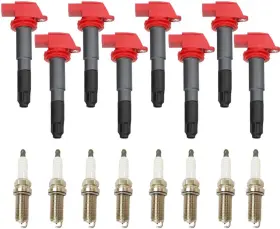 204409 Medallion Auto Parts Ignition Coil And Spark Plugs For Porsche Cayenne 4.8l 08-18 Panamera 10-16