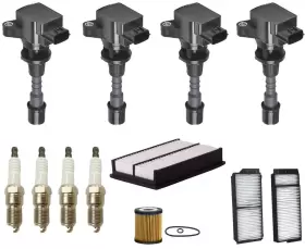 221951 Medallion Auto Parts 4 Ignition Coils Spark Plugs And Filter Tune Up Kit For Mazda 5 2.3l 2006-2008