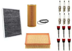 227428 Medallion Auto Parts For Audi A4 Quattro 2005-2008 3.2l Ignition Coil And Air Cabin Filter Spark Plugs