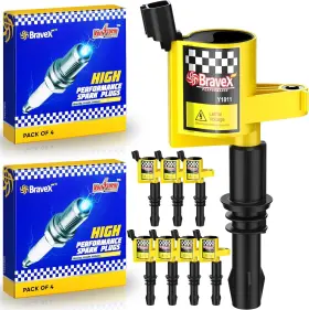 Y-dg511 Megaflint 797424782185 High Performance 8pcs Straight Ignition Coil& Sp546 Spark Plug