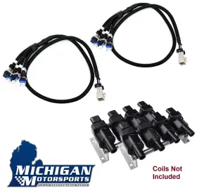 A7500-02 Michigan Motorsports 551579 D514a Remote Coil Bracket Kit With 36 Inch Extension Harnesses Fits Ls3 Ls7 Lt1 Lt4