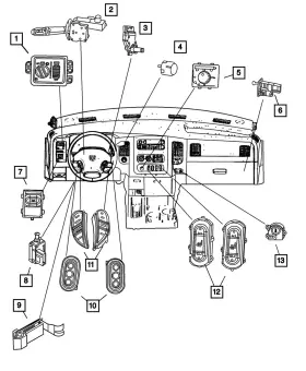56045112ae Mopar Genuine Ignition Switch